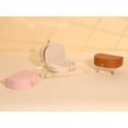 thumbnail image 6 of Unique Bargains Jewelry Box Small Portable PU Leather Seashell-Shaped Jewelry Case Pink, 6 of 7
