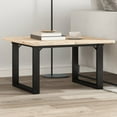 thumbnail image 1 of vidaXL Pieds de Table Basse Cadre en O 60x40x38 cm Acier, 1 of 5