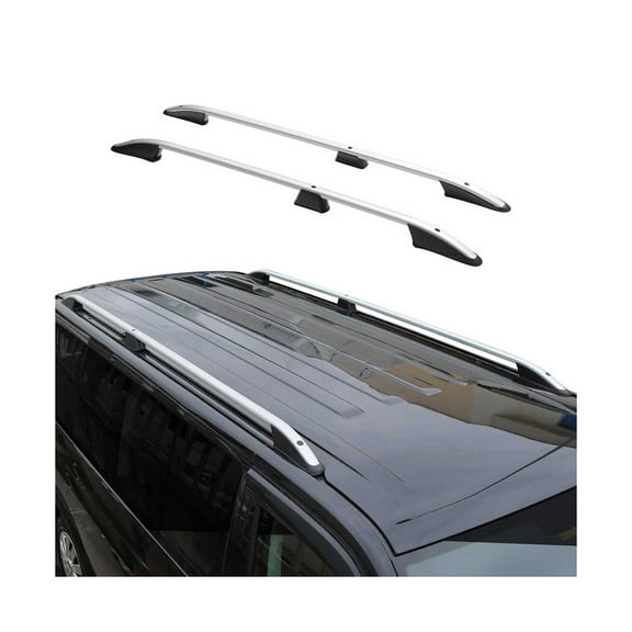 OMAC Roof Racks Side Rails for Ford Connect Short Wheel Base 2014-2023 Gray Alu 2Pcs