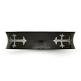 thumbnail image 4 of Chisel Stainless Steel Polished Black IP-plated Cross 6mm Concave Band, 4 of 8