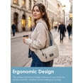 thumbnail image 6 of Spencer Handbags for Women Crossbody Bag Soft Nylon Multi Pocket Shoulder Purses Waterproof Messenger Bag, 6 of 9