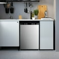 thumbnail image 6 of KNDKO 2.6Cu.ft Upright Freezer, Mini Freezer with Reversible Single Door, Removable Shelves, Adjustable Thermostat for Home/Kitchen/Office, Silver, 6 of 6