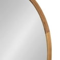 thumbnail image 4 of Kate and Laurel Hogan Farmhouse Oval Framed Wall Mirror, 24 x 36, Rustic Brown, Decorative Bulletin Board for Wall, 4 of 8