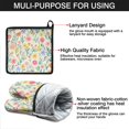 thumbnail image 7 of Pioneer Flower Kitchen Oven Mitt and Pot Holder Sets 2 Pcs for Baking, Cooking and Grilling, Heat Resistant Up To 392 °F, 7 of 7