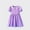 Purple, variant on Cethrio Girls Casual Dresses, Pleated Cotton Puff Sleeve Gifts Girls Dundresses Purple Size 6T