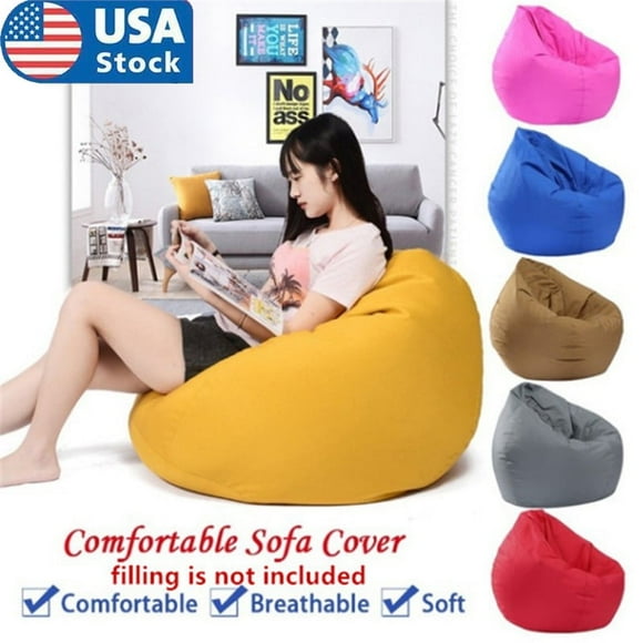 Large Bean Bag Gamer Beanbag Adult Outdoor Gaming Garden Big Arm Chair Seat Cover(Unfilled, 11 Colors)