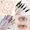 thumbnail image 2 of Heallor-Lápiz Delineador de ojos a cuadros, delineador de ojos de color rosa y morado, suave, no florece, negro, maquillaje de larga duración, Cos （04, 2 of 5