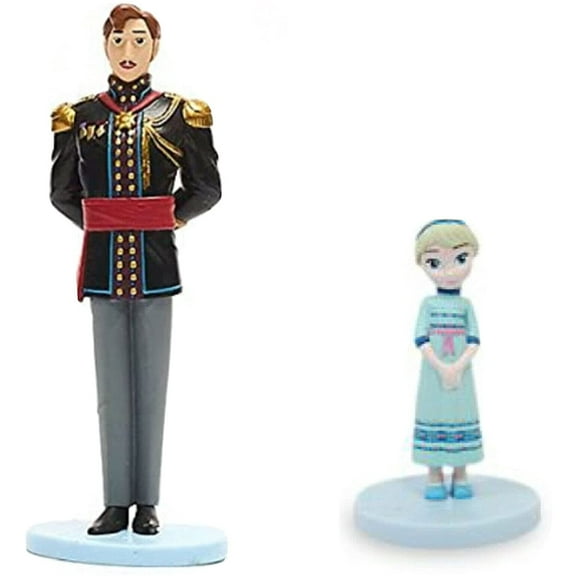King Agnarr & Toddler Princess Baby Elsa Cake Topper Dad Daughter Figures Frozen