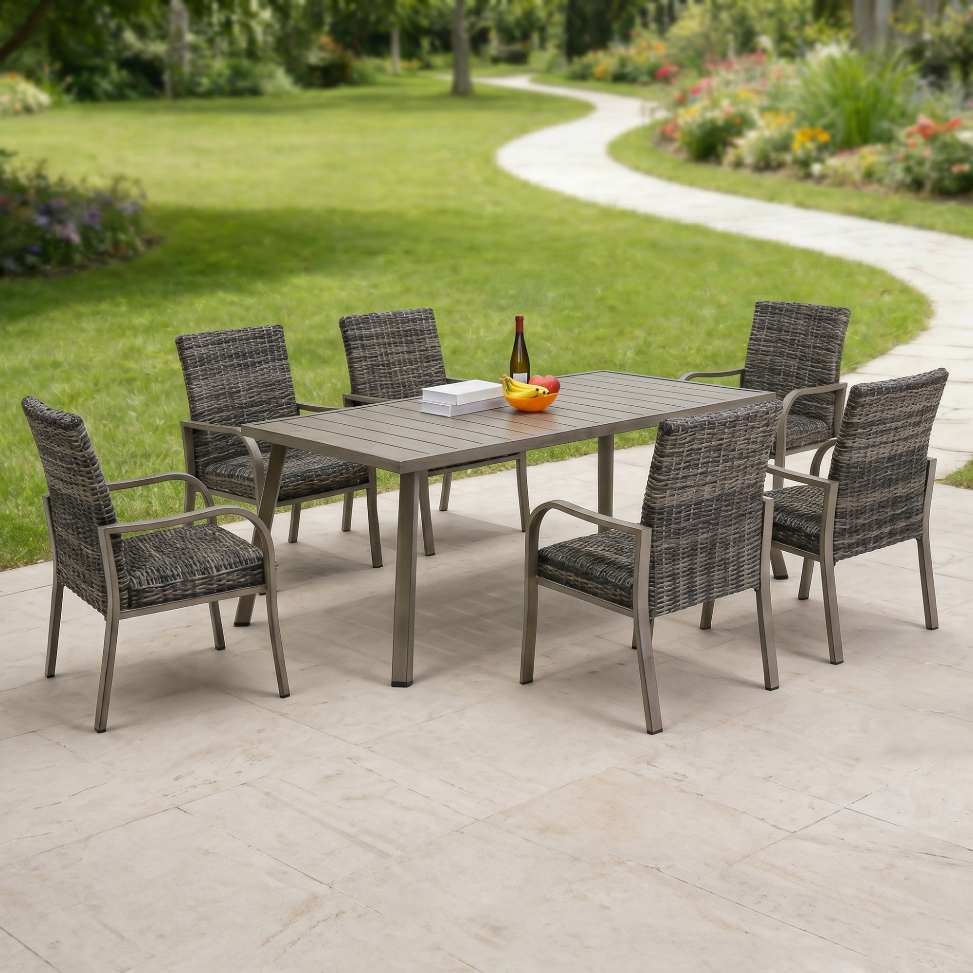 Sailvan Outdoor Iron Table: Side/Coffee/Folding Dining, Weather-Resistant & Sturdy
