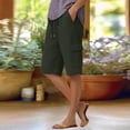 thumbnail image 2 of Gunia Casual Capri Pants For Women Knit Pocket Belted Casual Pants For Comfortable Everyday Wear With Functional Pockets Construction Summer Pants, 2 of 6