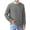 Grey, variant on Iceglad Men's Crewneck Sweater Soft Cotton Rib Knit Casual Long Sleeve Classic Pullover Sweater