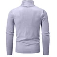 thumbnail image 2 of Men's Quarter Zip Mock Neck Pullover Sweater Long Sleeve Solid Knit Top, 2 of 4