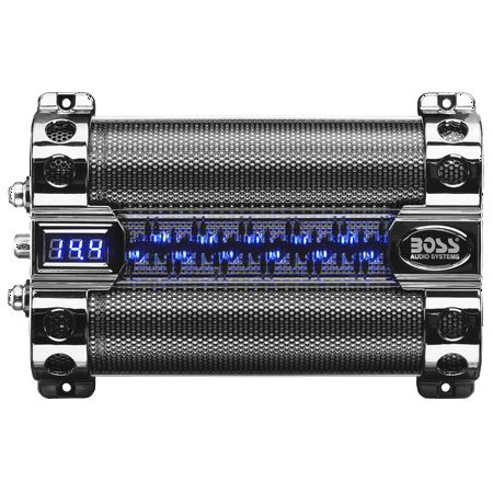 BOSS Audio CAP8 8 FARAD LED Digital Voltage Car Audio Power Capacitor