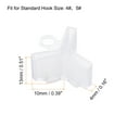 thumbnail image 2 of Uxcell Plastic Fishing Hook Bonnets Treble Hook Covers Fit for 4,5, White 50 Pack, 2 of 6