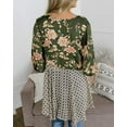thumbnail image 3 of Sherrylily Women Floral Cardigans 3/4 Ruffle Sleeve Lightweight Flowy Boho Tie Loose Cover Ups, 3 of 4