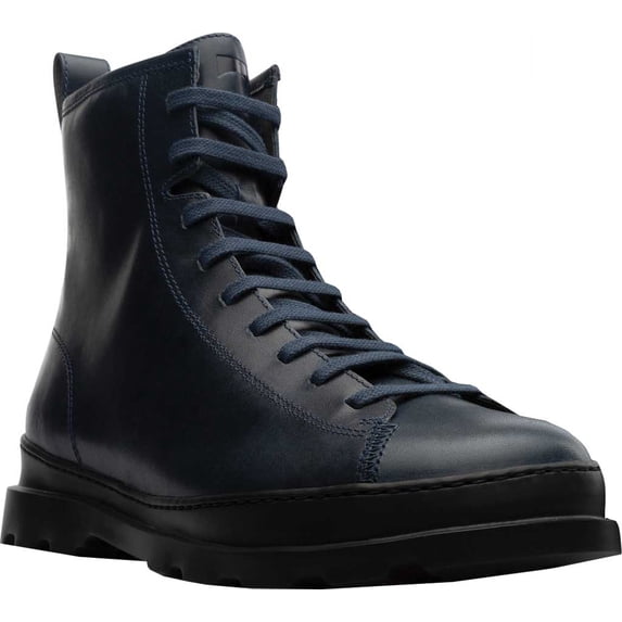 Men's Camper Brutus Combat Ankle Boot Blue Calfskin 45 M
