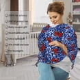 thumbnail image 4 of Haiem Abstract Colorful Butterflies Baby Nursing Cover & Nursing Poncho - Multi Use Cover for Baby Car Seat Canopy, Stroller Cover, 360°Full Privacy Breastfeeding Coverage, 4 of 9