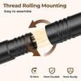thumbnail image 3 of Perchero HYSEYY Rolling para ropa, resistente, de metal negro, 3 of 6
