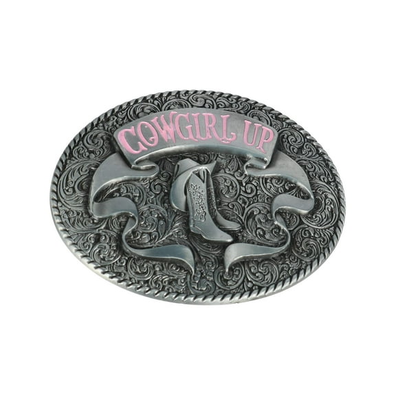 CTM Cowgirl Up Belt Buckle with Boots