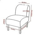 thumbnail image 7 of LKJYER Armless Accent Chair Cover Slipcover,Slipper Chair Stretch Spandex Removable for Armless Chair Furniture Protector for Living Dining Room Hotel, 7 of 7