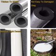 thumbnail image 6 of 8 Pack Pipe Insulation Foam Tube, Self Adhesive Pre Slit Foam Pipe Covers Polyethylene with Aluminum Foil for Spigot, Winter Outside Pipes, Sprinkler, Water Heater Pipes (0.8" x 15.74"), 6 of 8