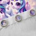 thumbnail image 4 of Erosebridal Cute Rainbow Unicorn Curtains Pack of 2 (42x84 Each),Colorful Butterfly Purple Floral Curtains Blackout For Kids Girls, 4 of 7