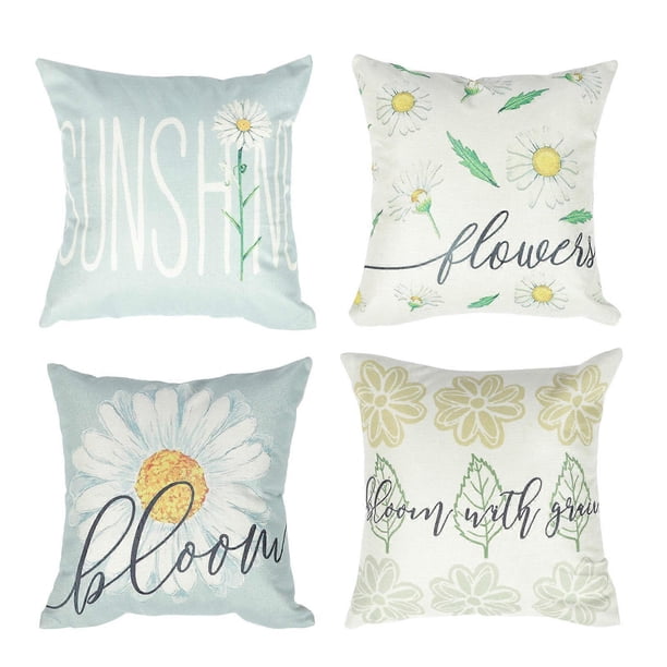 Throw Pillow Covers Sofa Pillow Bedroom Decoration Assorted Color Protective 4Pcs