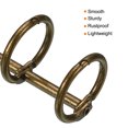 thumbnail image 4 of Unique Bargains 0.63' Dia. 3 Circle Detachable Metal Binder Rings Loose Leaf Rings, Bronze 6 Pack, 4 of 6