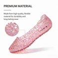 thumbnail image 4 of CHICVOMEY Comfortable Womens Flats Lightweight Slip-on Jelly Shoes Casual Non-slip Flat Shoes Suitable for Holiday and Beach, 4 of 8