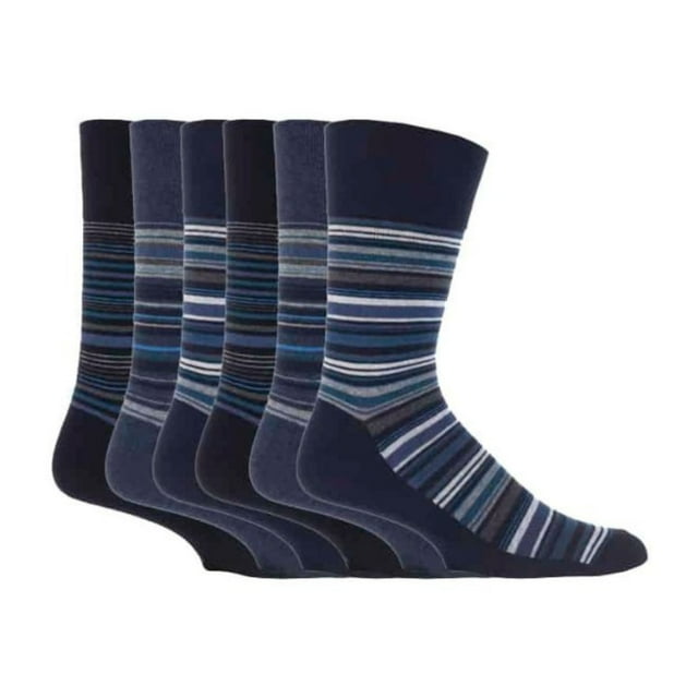 Gentle Grip - 6 Paires Chaussettes pour Hommes Gentle Grip Non Élastiques