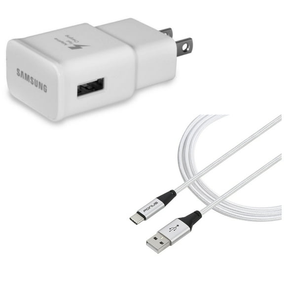 Adaptive Fast OEM Home Charger w Type-C 10ft USB Cable for OnePlus 9, Nord N200 5G/N100/N10 5G, Pro Phone - USB Power Adapter, Charger Cord Power Wire R8G for OnePlus 9, Nord N200 5G/N100/N10 5G, Pro