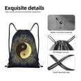 thumbnail image 5 of Drawstring Backpack - Yin And Yang Mandala Splash Proof Small Drawstring Gym Bag for Women Men, Cinch Sports String Bag Backpack for Travel Swimming Beach, 5 of 8