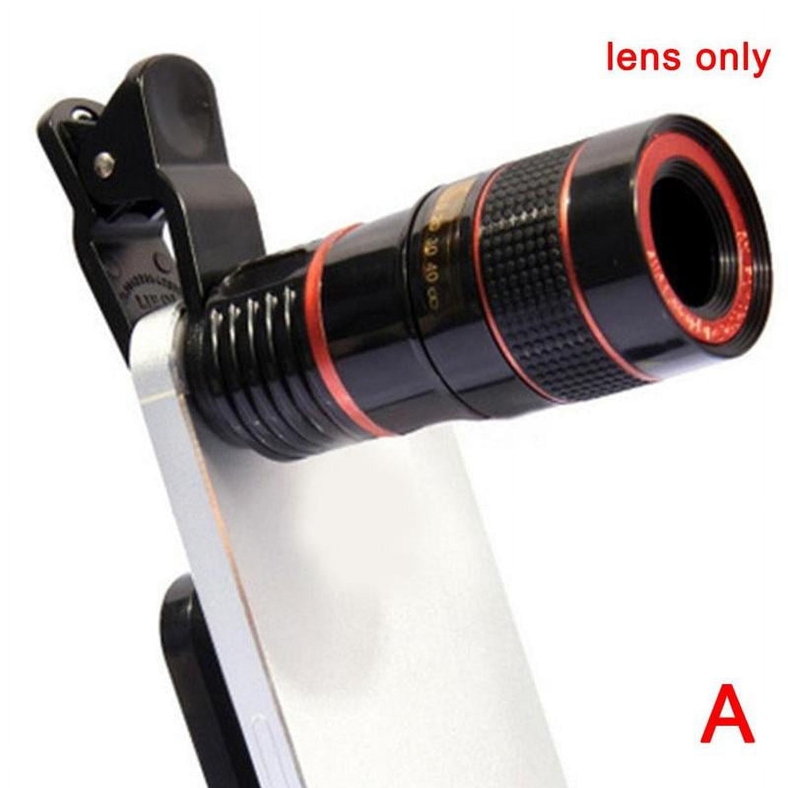 Universal Optical Zoom Lens Telescope for Mobile Phone Camera | Clip-On Telephoto Lens Kit for Smartphone Photography | Enhances Detail & Magnification for iPhone & Android
