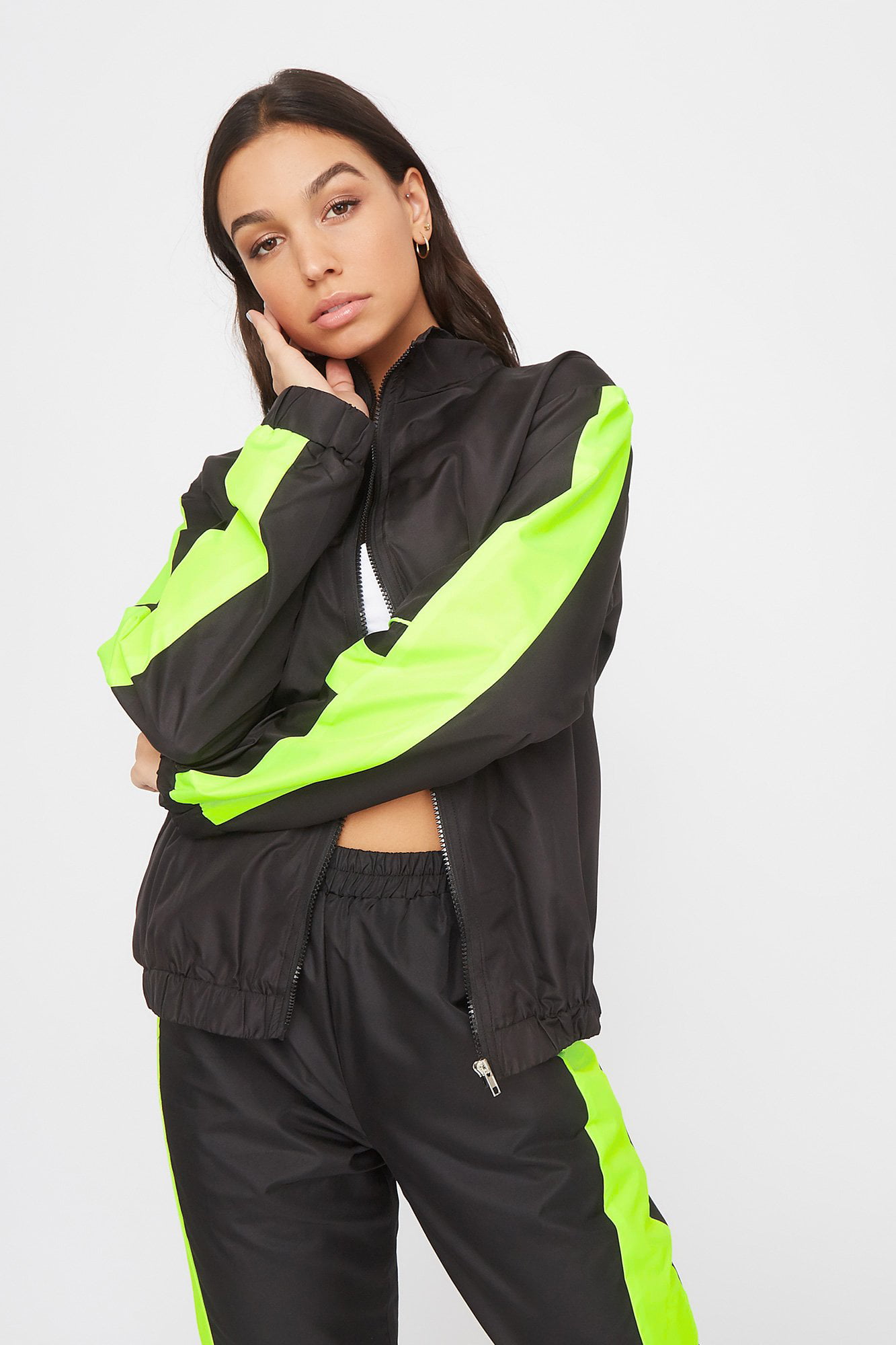 Urban Planet Women's Colour Block Windbreaker Jacket | Walmart Canada