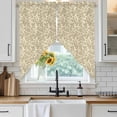 thumbnail image 6 of Beige Spring Floral Swag Valances for Windows, Kitchen Window Curtains Over Sink, Farmhouse Flowers Elegant Pastoral Window Treatment Curtains for Living Room/Bedroom Curtains 2 Panel Sets 36"x45", 6 of 8