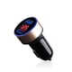 thumbnail image 1 of Sidaley de pantalla de dígitos para teléfono móvil de coche, medidor de voltaje, adaptador de carga USB portátil para accesorios de enchufe Teléfono y Comunicación Oro negro, 1 of 6