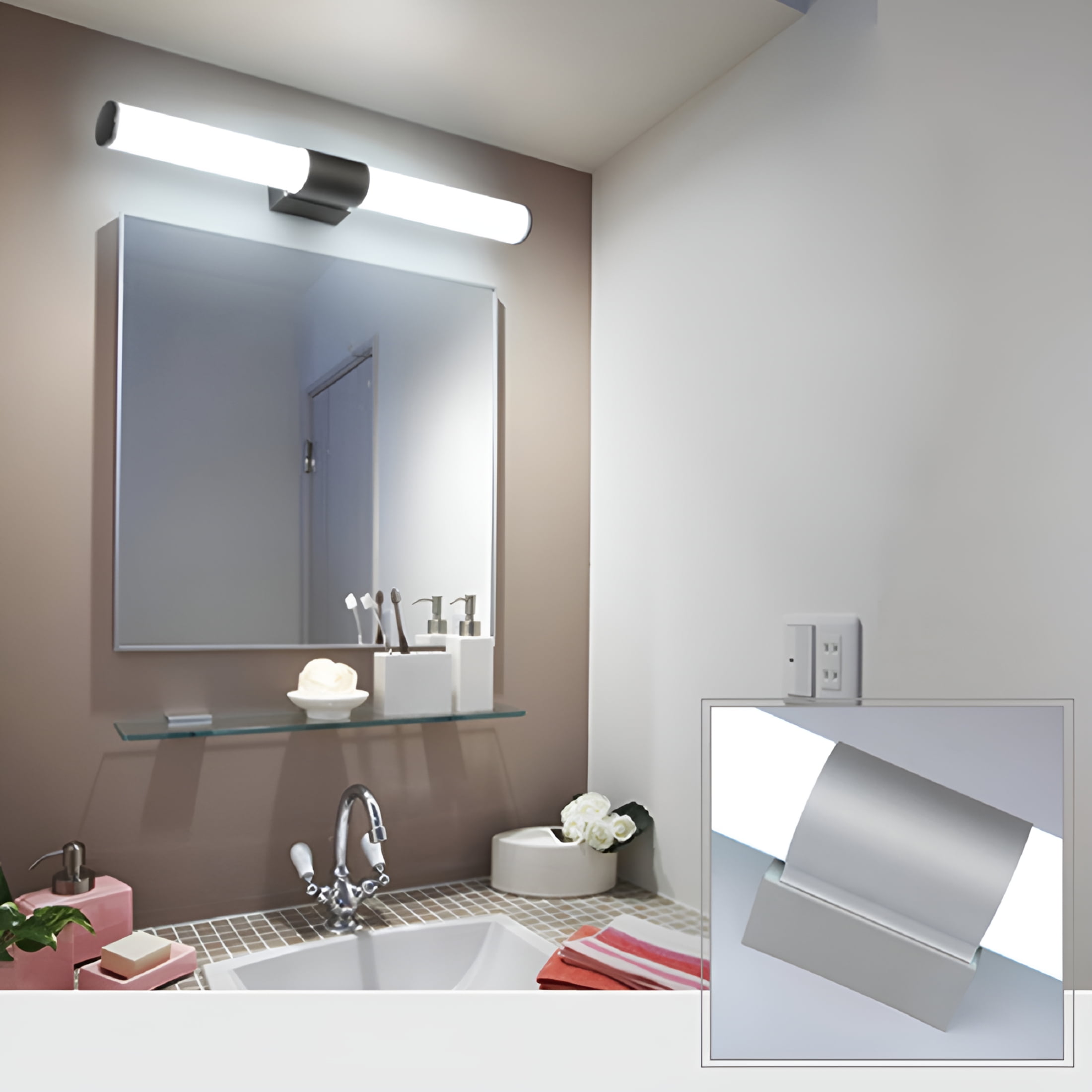 HIBIBUD 2026 New Cool White Led Vanity Light for Bathroom, Vanity, Mirror, Makeup Area, Dressing Room, Home Lighting