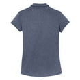 thumbnail image 6 of Ladies Trace Heather Golf Polyester Polo Shirt True Navy Heather 3X-Large, 6 of 6