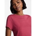 thumbnail image 4 of No Boundaries Washed Relaxed Fit Cotton Tee, Women's XXS-XXL, 4 of 5