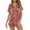 510_Pink, variant on MEICHEN Lounge Set for Women Pajamas for Family Matching Set Short Sleeve T Shirt and Pants Holiday Pajama Summer Essentials Fashion Sleepwear