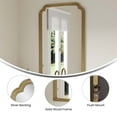 thumbnail image 4 of BizChair 36" x 24" Large Accent Wall Mirror with Solid Wood Frame for Bathroom, Entryway, Dining Room & Living Room in Weathered, 4 of 14