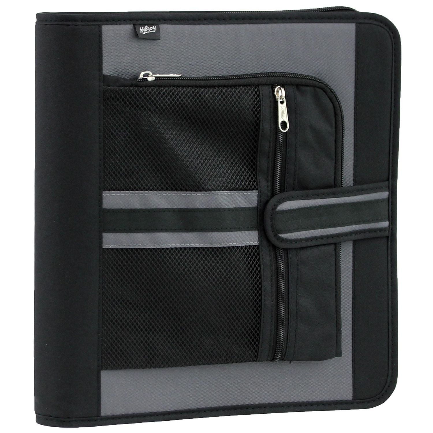 Hilroy 1.5" Mesh Front Zipper Binder, Zipper Binder