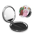 thumbnail image 1 of Pofeuu Moriah Elizabeth for Portable Pocket Makeup Mirror PU Cover Compact Travel Mirror with Normal and Magnifying Double Sided Glass-Round Shape-Round Shape, 1 of 9