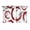 Red, variant on Red Grey Kitchen Curtains Short 54 Inch Length, Geometric Circle Modern Abstract Simple Art Grommet Top Bedroom Living Room Curtains, Light Filtering Cafe Curtain Drapes 2 Panels Set 84''x54''