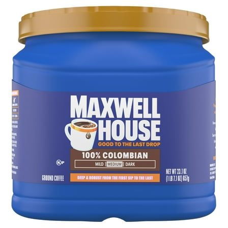 Maxwell House 23.1oz Ground Coffee Medium GJM1 100% Colombian Roast