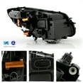 thumbnail image 3 of AKKON - Fits 2015-2018 Mercedes-Benz W205 C-Class Full LED [Halogen Type] Projector Black Headlights Pair Driver + Passenger, 3 of 7