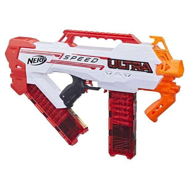 Pistolet motorisé NERF Mega Motostrayke avec 10 fléchettes NERF Mega et  chargeur à 10 fléchettes, 8 ans et plus