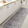 thumbnail image 4 of JONATHAN Y WASHABLE 2 x 8 Runner Rug, Shaii Global Medallion - Blue/Light Gray, WSH319A-28, 4 of 9