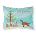thumbnail image 1 of Carolines Treasures BB2911PILLOWCASE Irish Setter Merry Christmas Tree Fabric Standard Pillowcase, 1 of 2