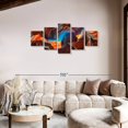thumbnail image 2 of Elephant Stock Inside Antelope Canyon Wall Art - Horizontal Multi Panel Canvas - Dining Room Wall Decor - Nature Multi Panel - Brown And Orange Decor - 74" x 34", 2 of 4